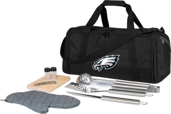 PHILADELPHIA EAGLES 3 PIECE MONOCHROMATIC BBQ SET - BLACK – JR'S SPORTS