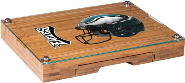 Picnic Time Philadelphia Eagles Glass Top Cheese Board and Knife Set