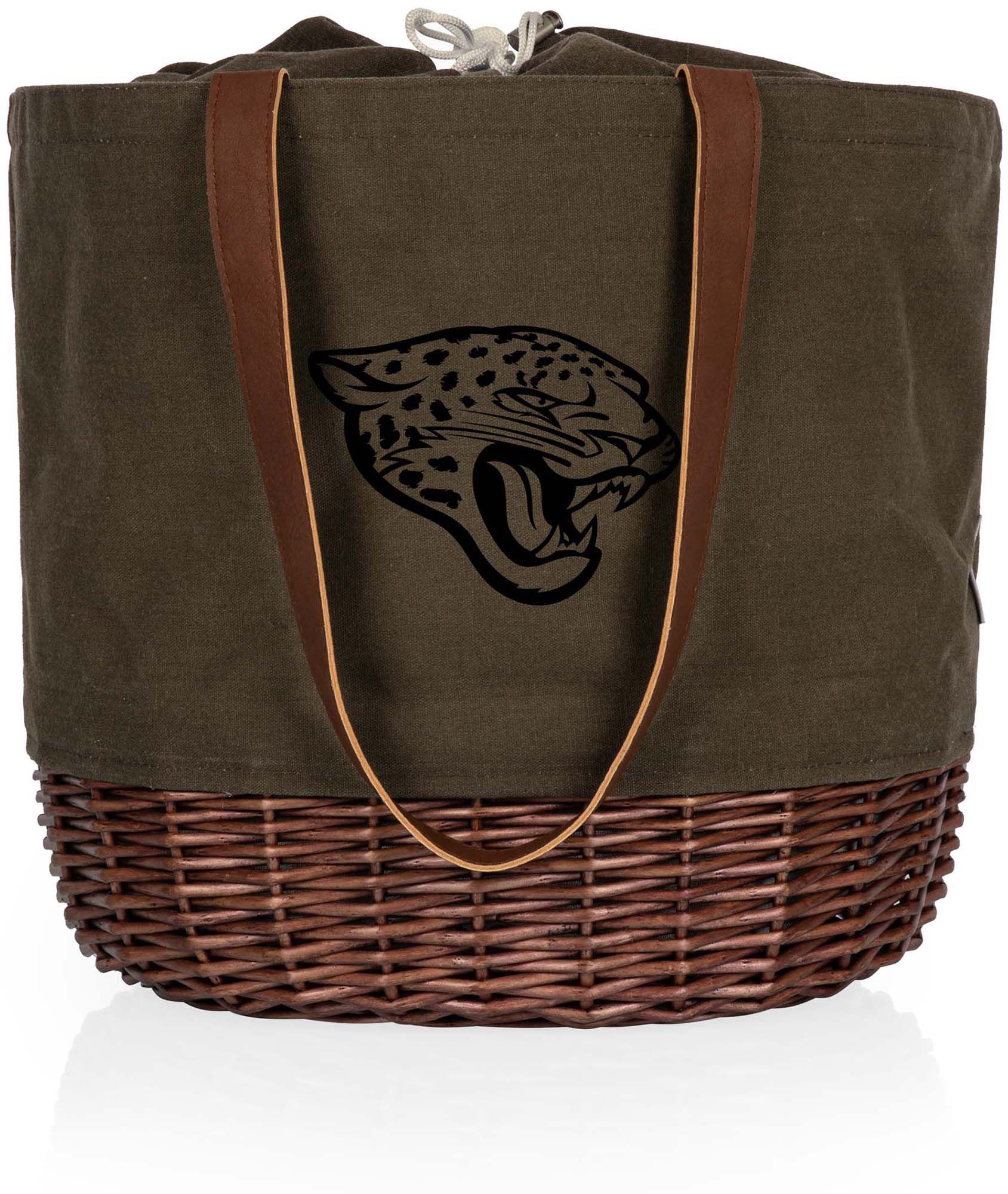 Picnic Time Jacksonville Jaguars Coronado Canvas and Willow Basket Tote product image