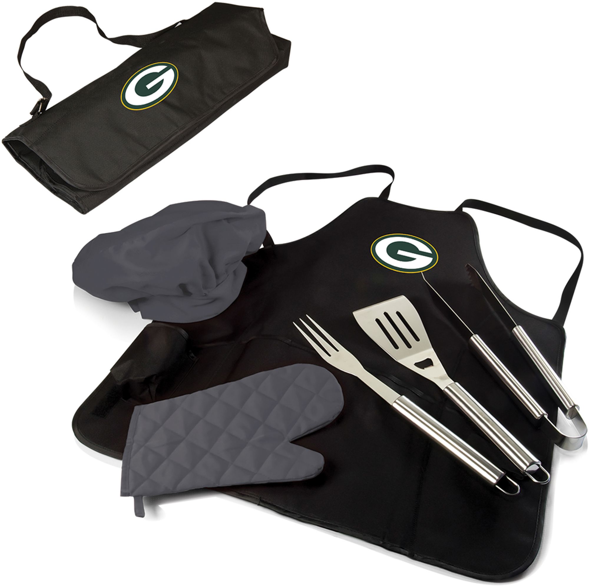 Picnic Time Green Bay Packers Apron Tote Pro Grill Set product image