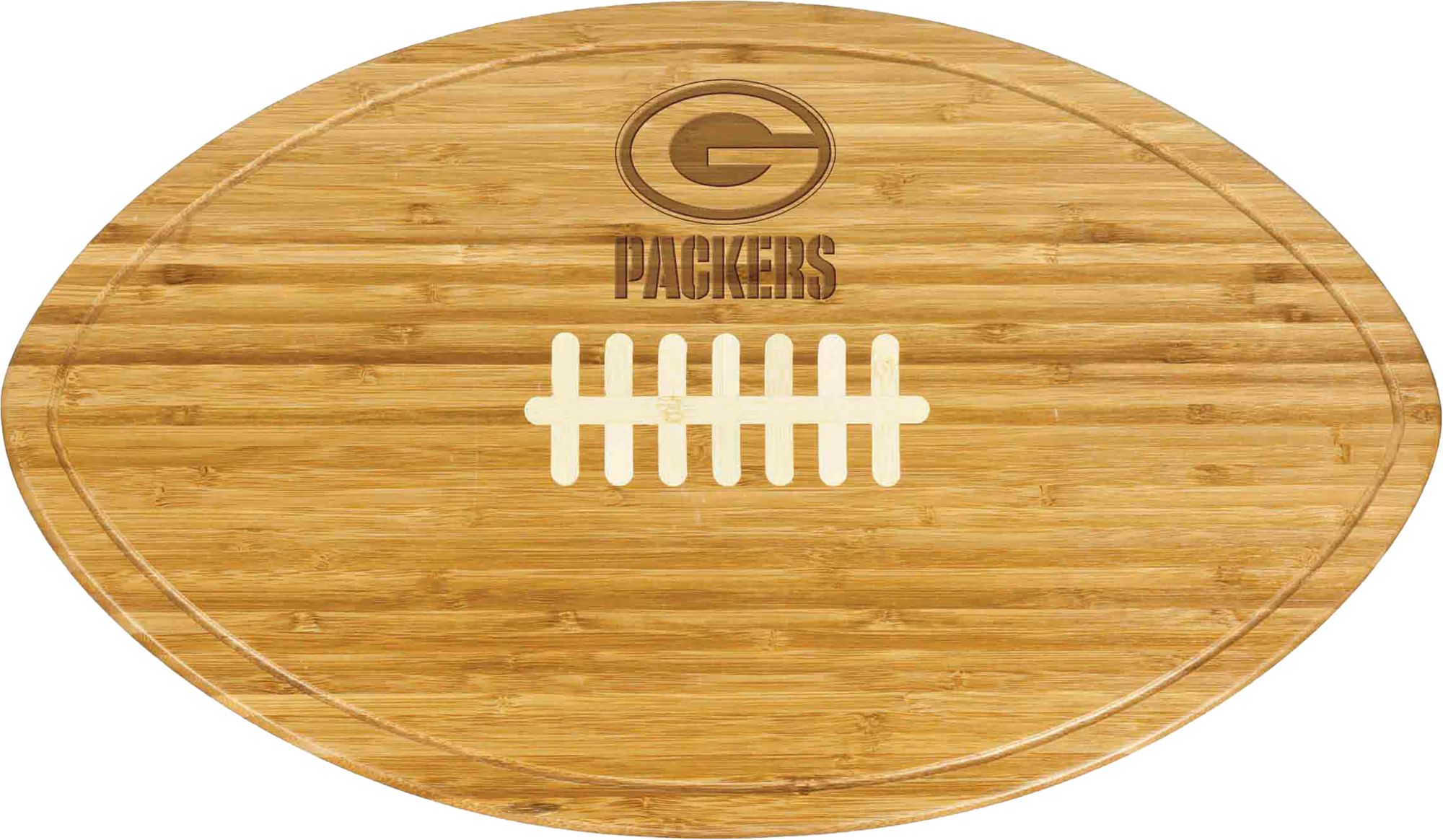 Picnic Time Green Bay Packers Football Shaped Cutting Board product image