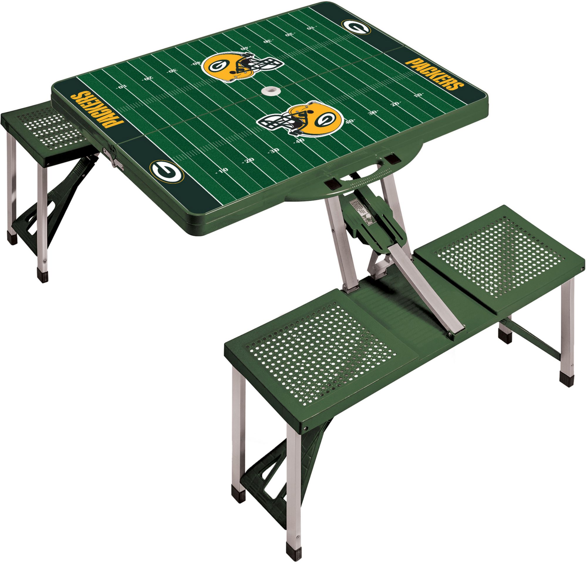 Picnic Time Green Bay Packers Folding Picnic Table with Seats product image