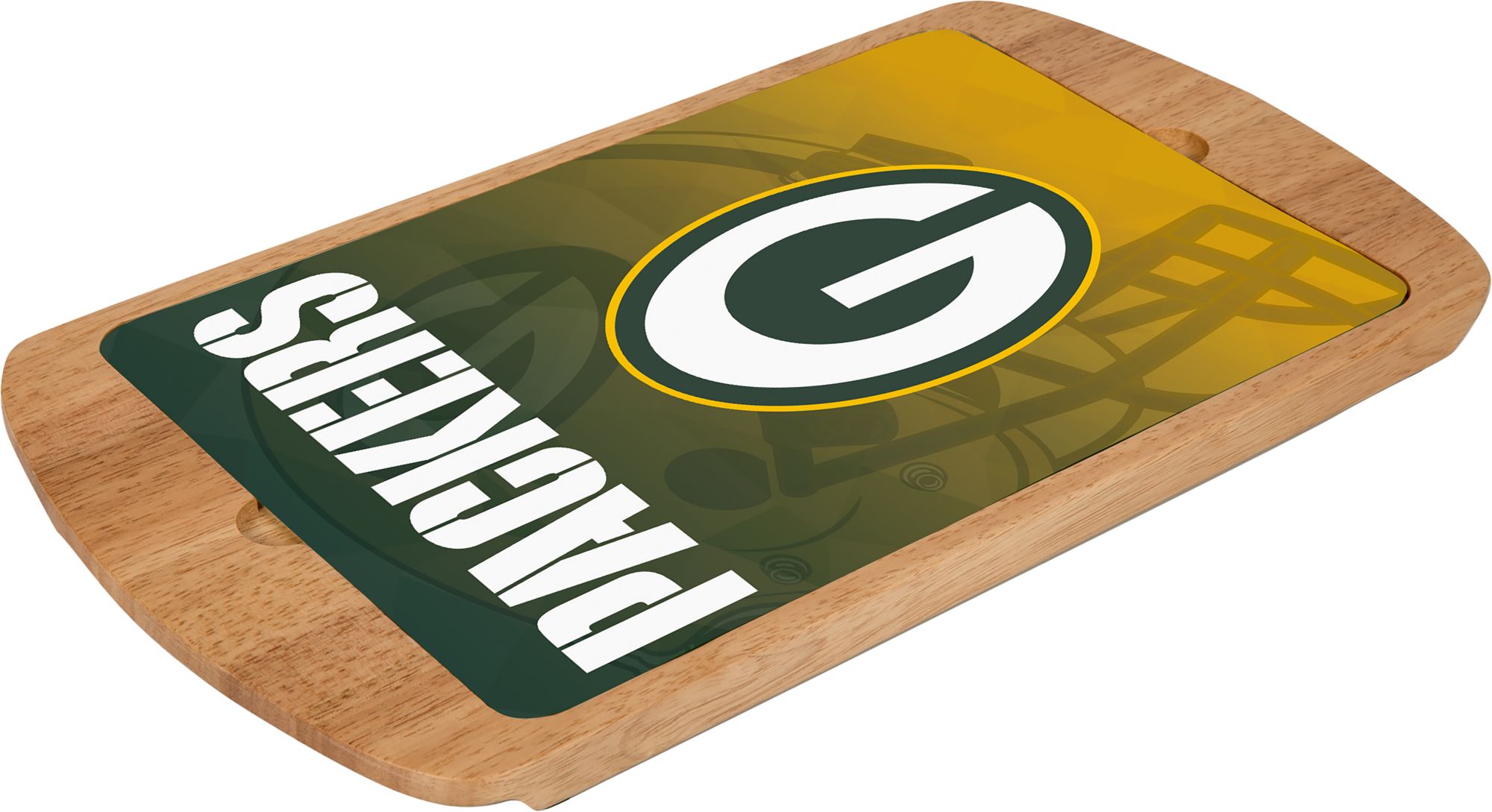Picnic Time Green Bay Packers Billboard Glass Top Serving Tray product image