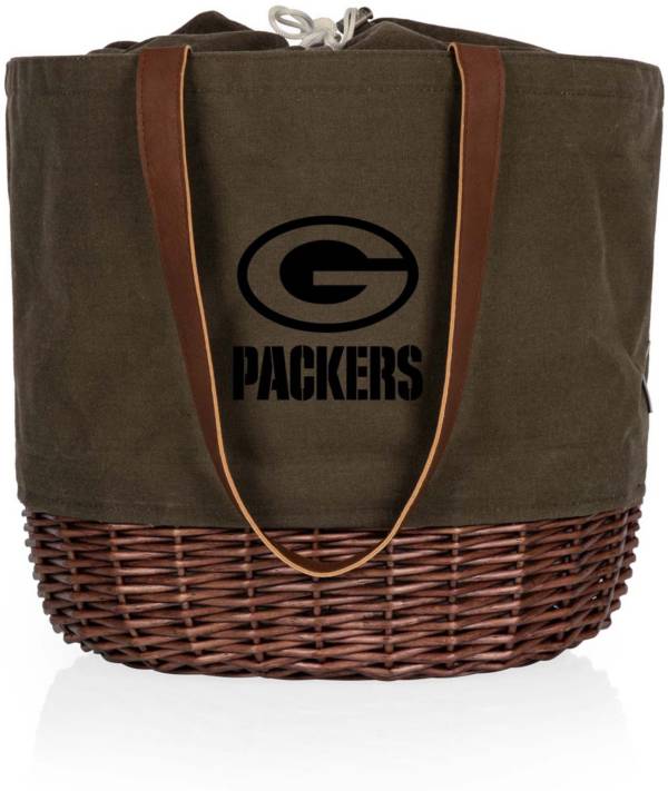 Picnic Time Green Bay Packers Coronado Canvas and Willow Basket Tote product image