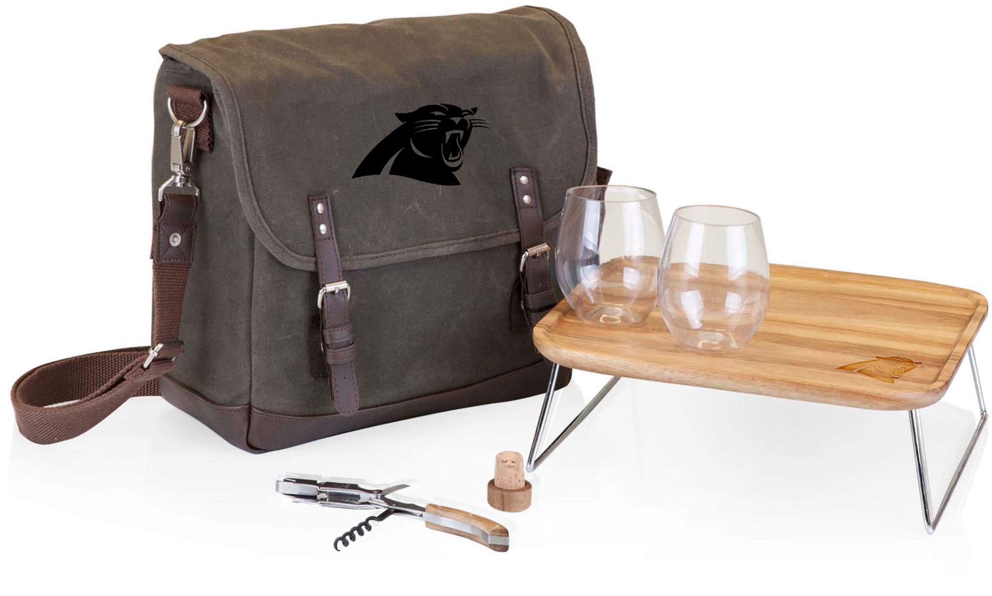 Picnic Time Carolina Panthers Adventure Wine Tote product image
