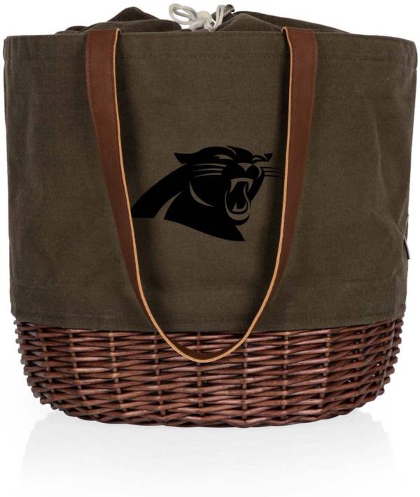 Picnic Time Carolina Panthers Coronado Canvas and Willow Basket Tote product image