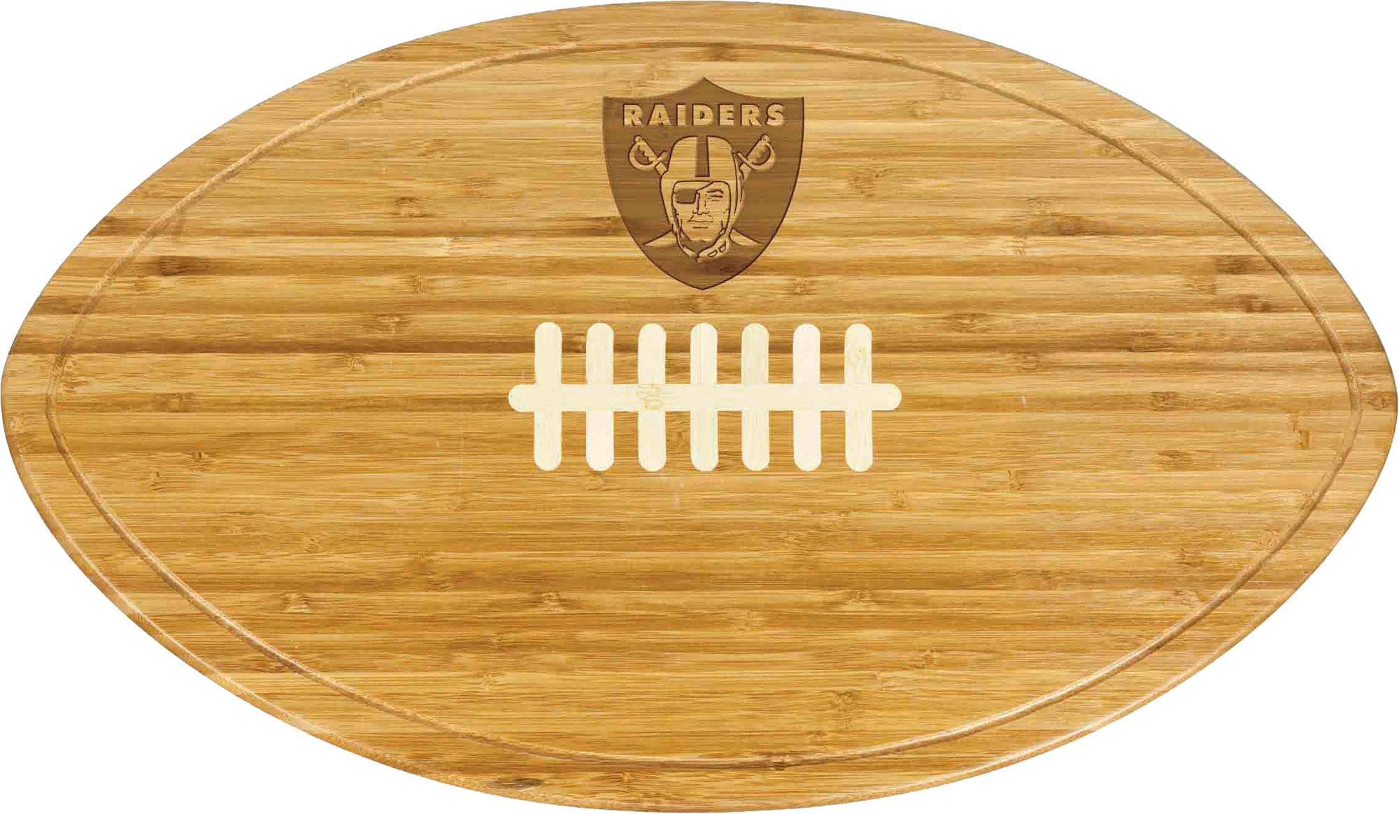 Picnic Time Oakland Raiders Football Shaped Cutting Board