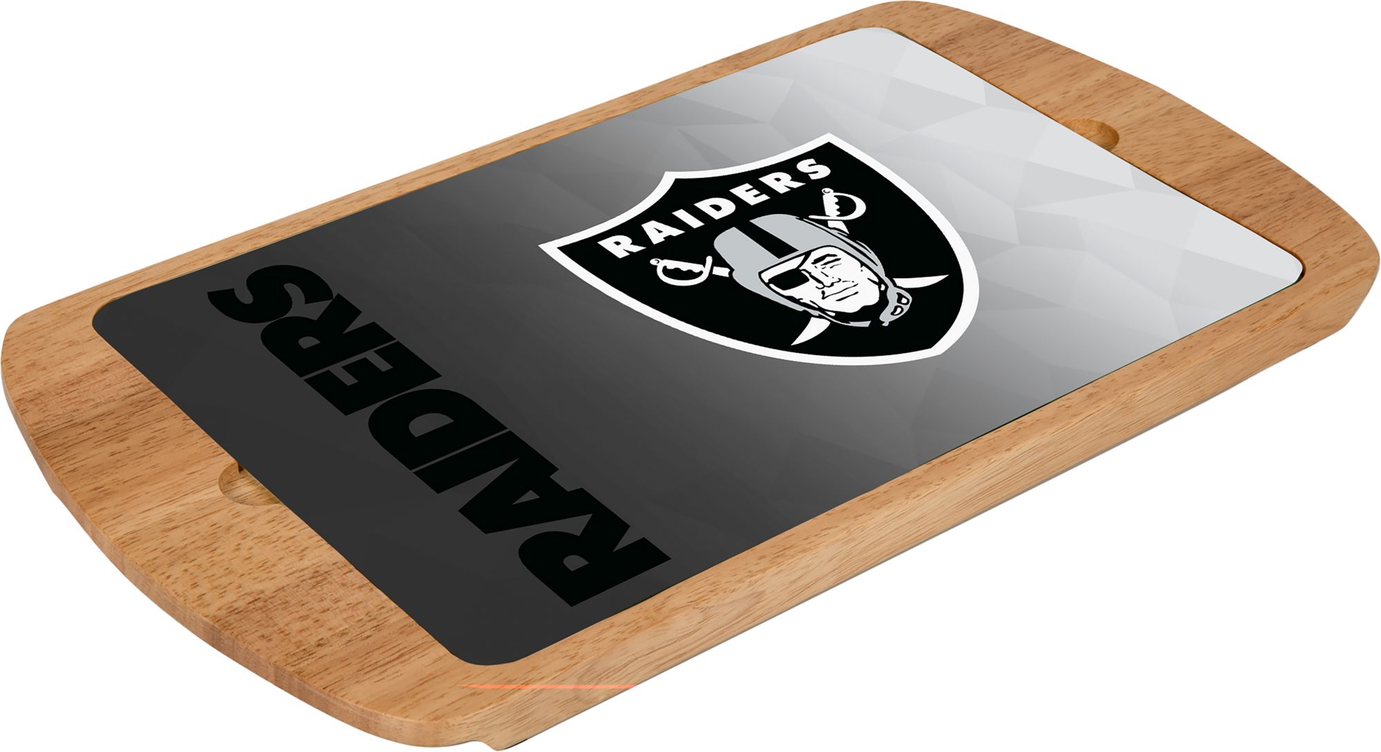 Picnic Time Las Vegas Raiders Billboard Glass Top Serving Tray product image