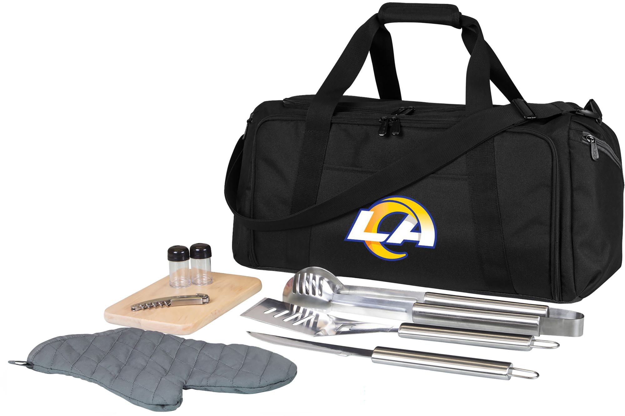 PICNIC TIME LOS ANGELES RAMS GRILL SET AND COOLER BBQ KIT INTERNATIONAL SHIPPING