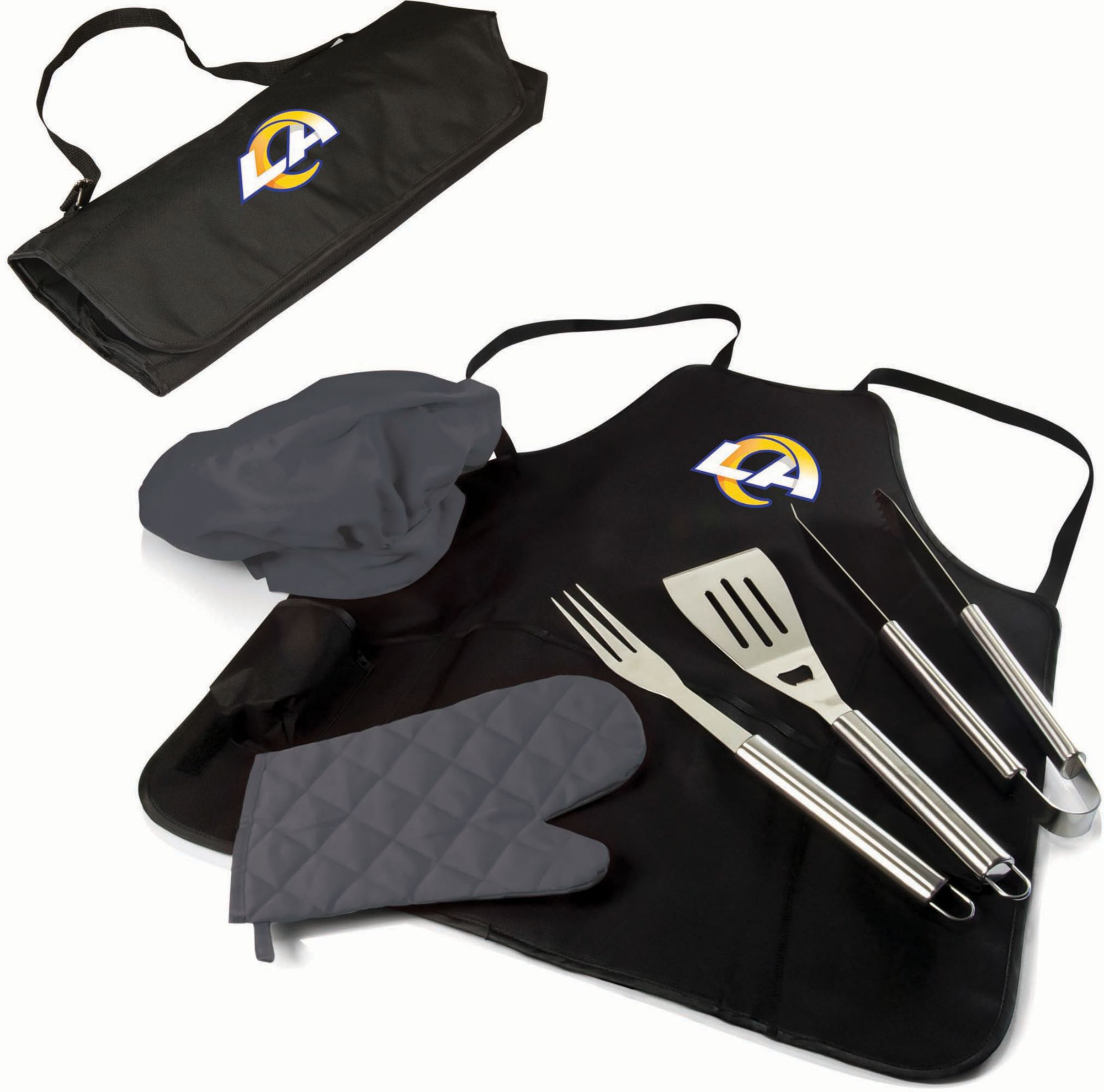 Picnic Time Los Angeles Rams Apron Tote Pro Grill Set product image