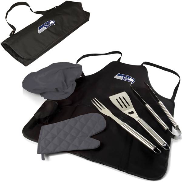 Picnic Time Black Seattle Seahawks BBQ Kit Cooler