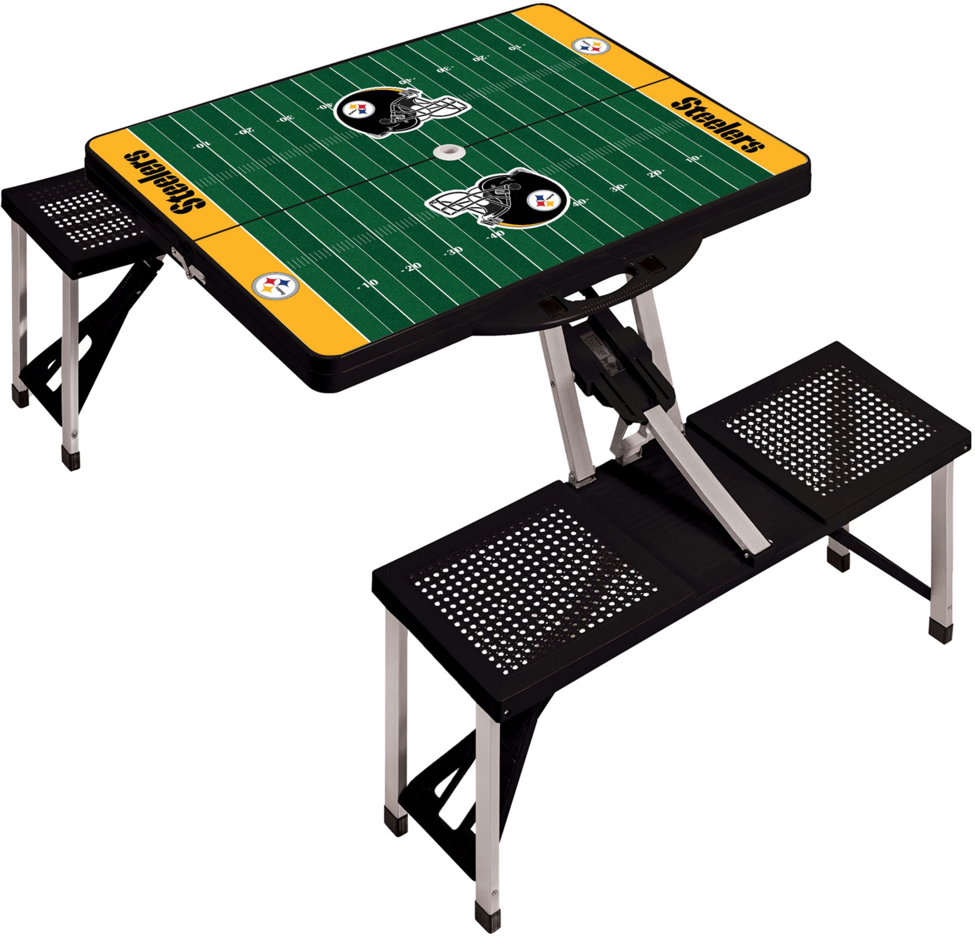 Picnic Time Pittsburgh Steelers Folding Picnic Table with Seats product image