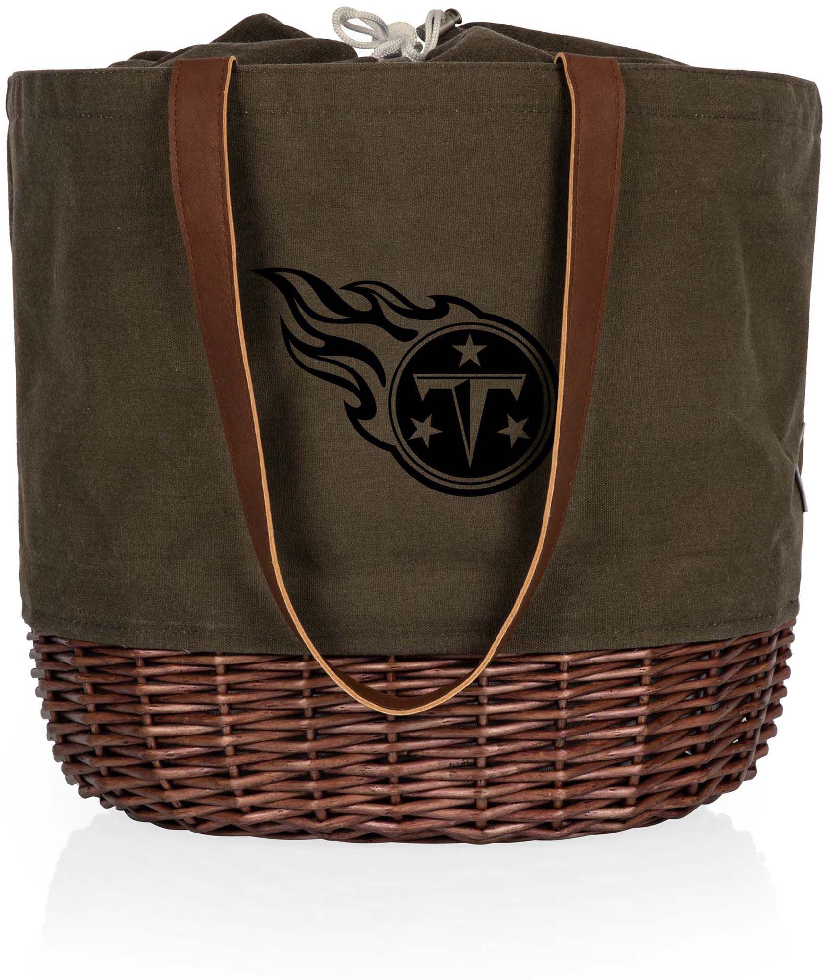 Picnic Time Tennessee Titans Coronado Canvas and Willow Basket Tote product image