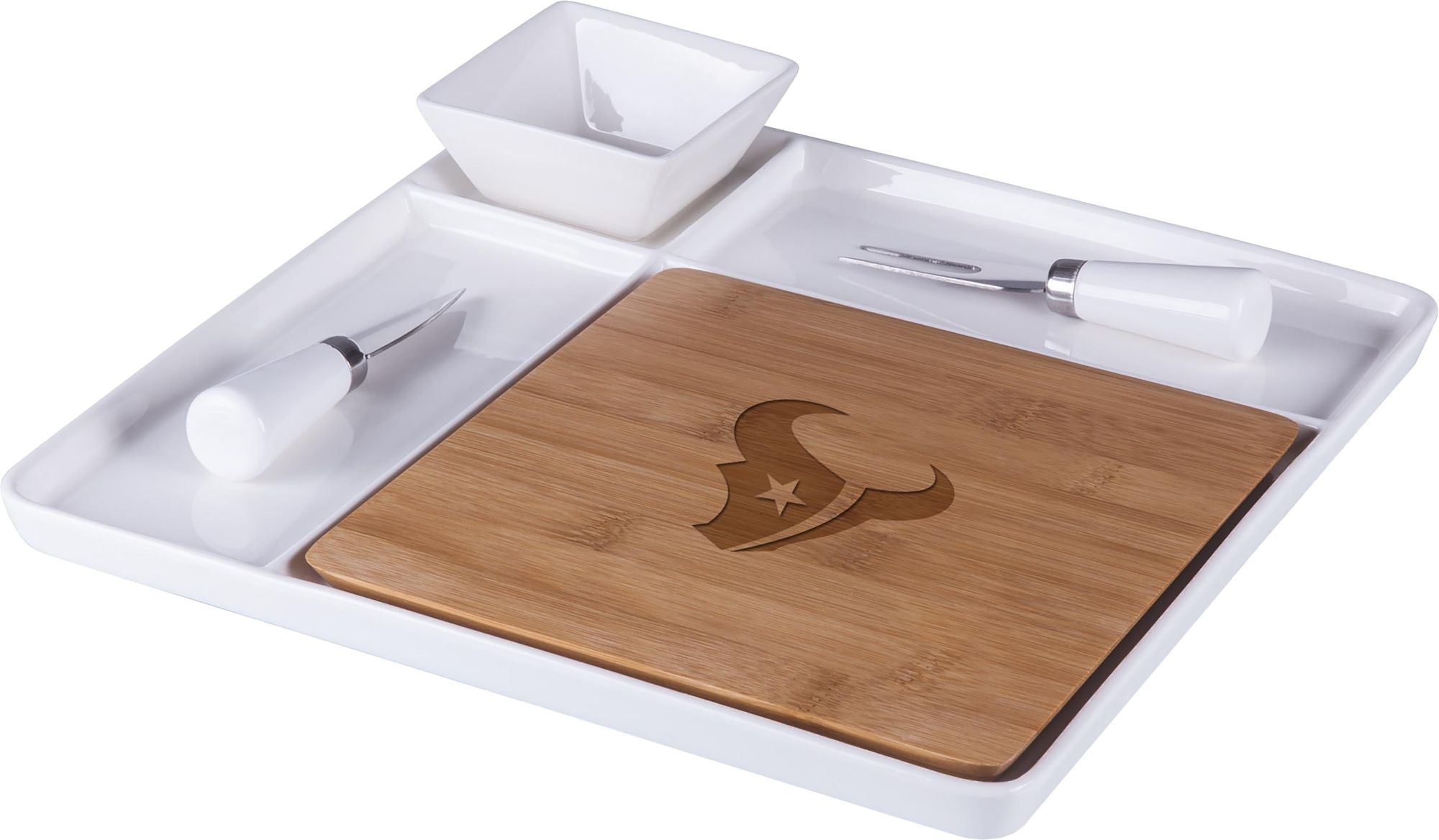 Picnic Time Houston Texans Peninsula Cutting Board and Serving Tray