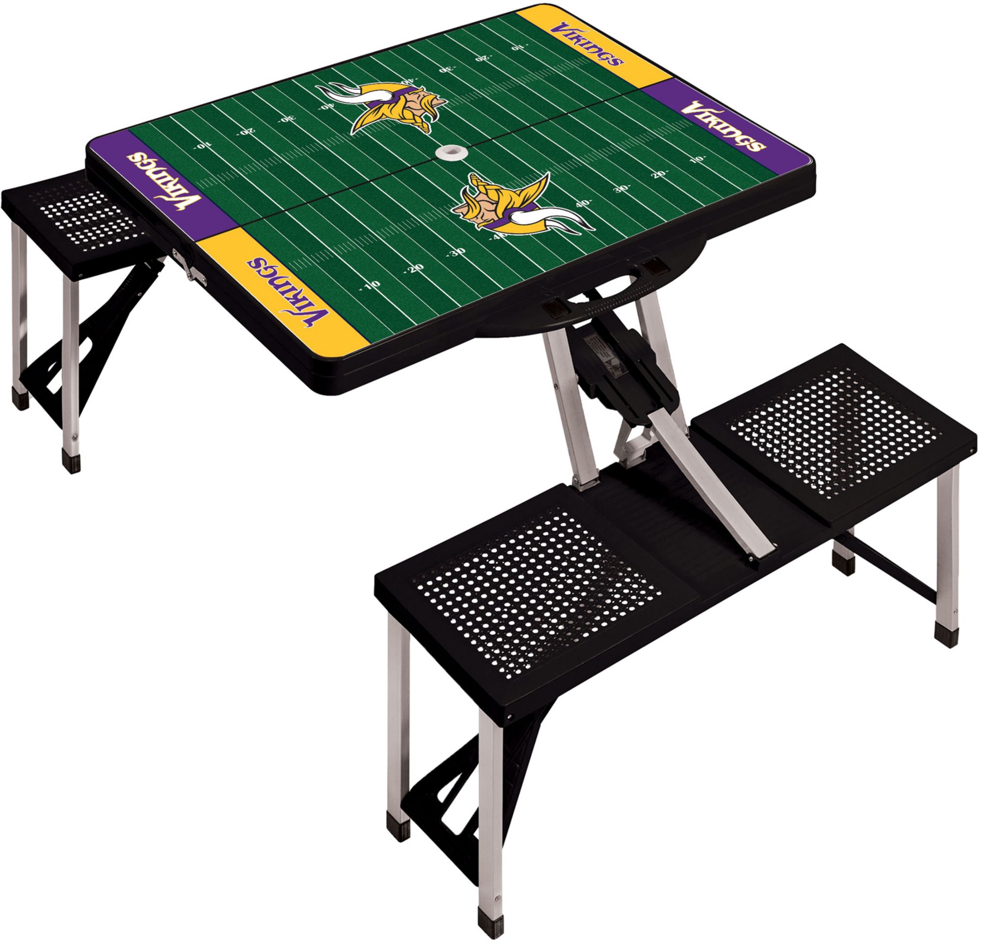 Picnic Time Minnesota Vikings Folding Picnic Table with Seats product image