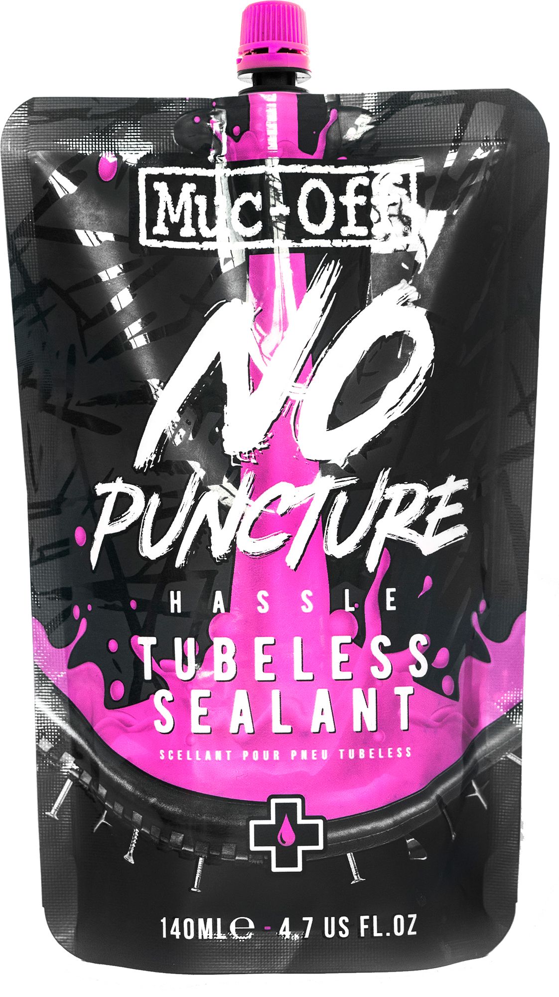 Muc-Off No Puncture Hassle Tubeless Sealant - 140ml Pouch product image