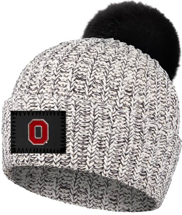 Love Your Melon Ohio State Buckeyes Gray Speckled Pom Knit Beanie product image