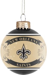 New Orleans Saints NFL Hoodie Glass Ornament