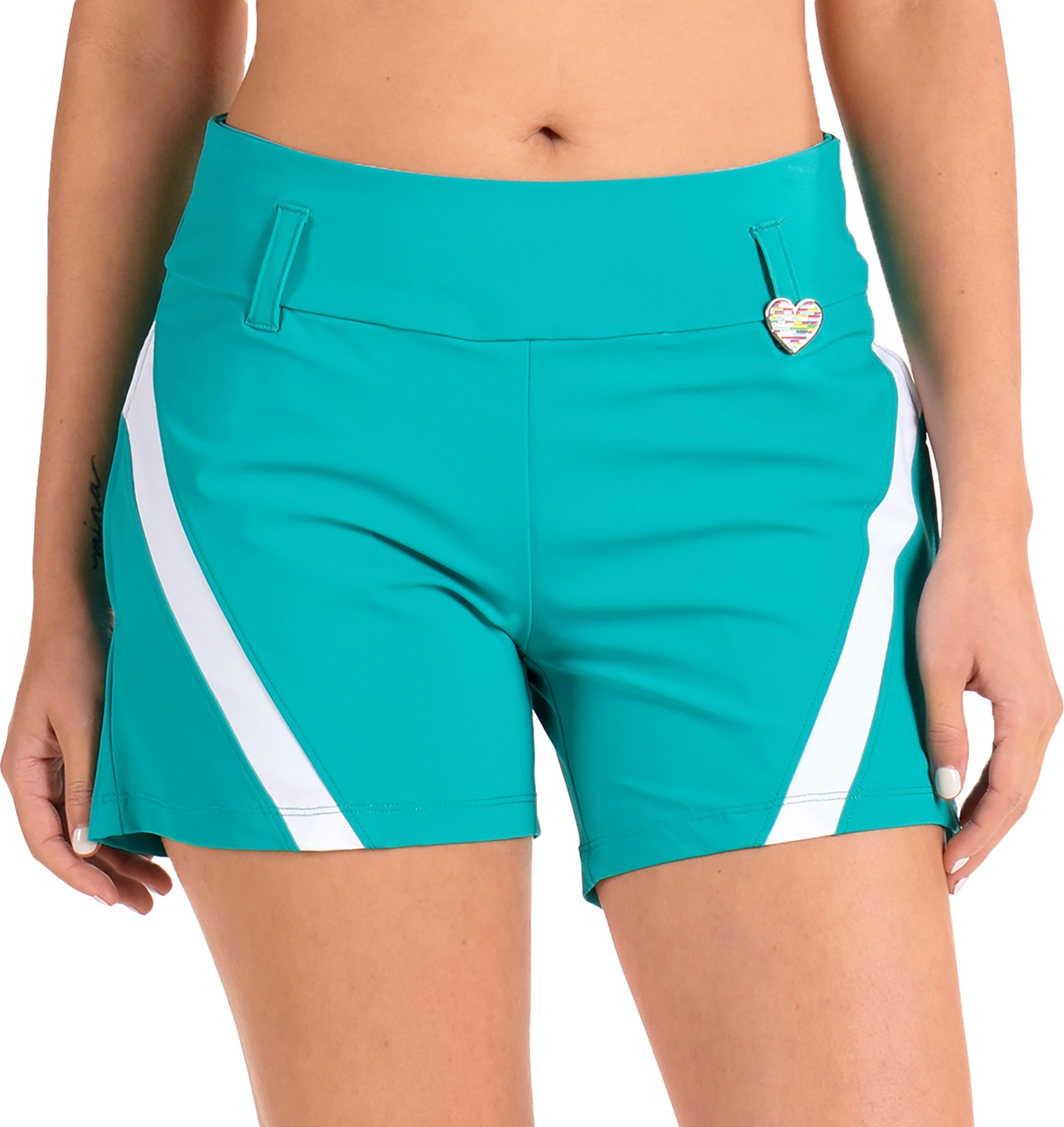 Swingdish Women's Charlotte Teal Golf Shorts product image