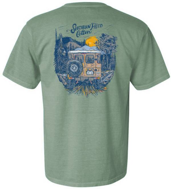 Southern Friend Cotton Mens Weekend Adventure Short Sleeve Graphic T Shirt product image