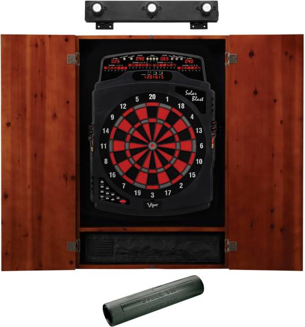 Viper Solar Blast Electronic Dartboard with Cabinet and Accessories product image