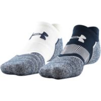  Under Armour Adult Golf Elevated Performance No Show Tab Socks,  2-Pairs, Academy/Halo Gray/White, Large : Clothing, Shoes & Jewelry