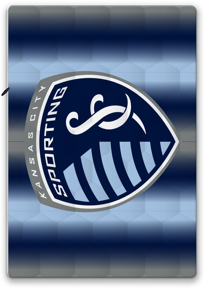 Pegasus Sports Sporting Kansas City Ombre Striped Blanket