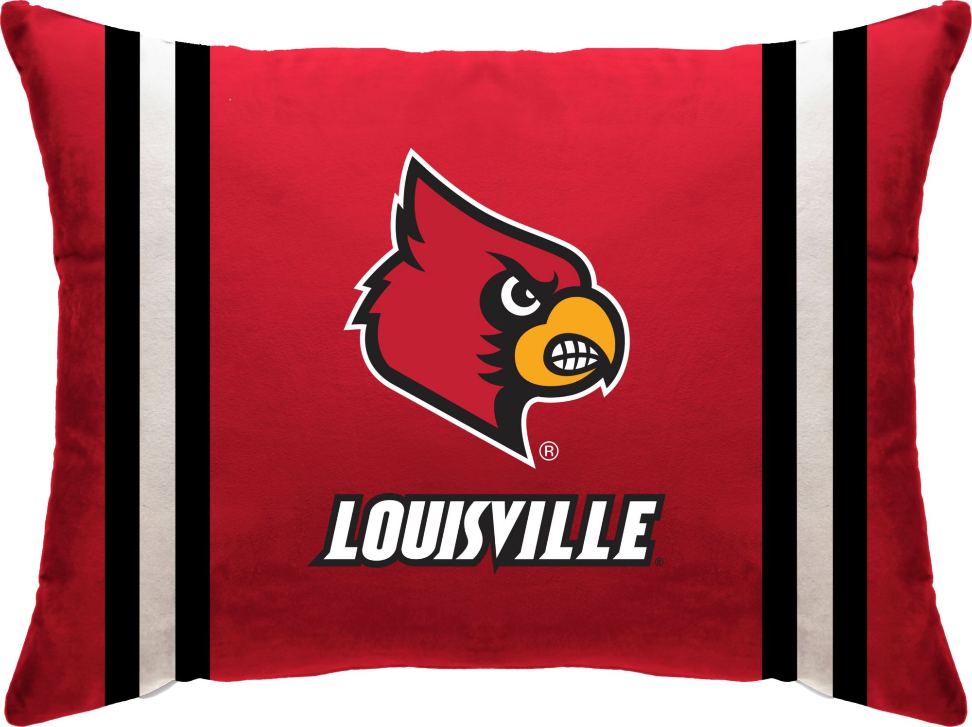 Pegasus Sports Louisville Cardinals Logo Bed Pillow