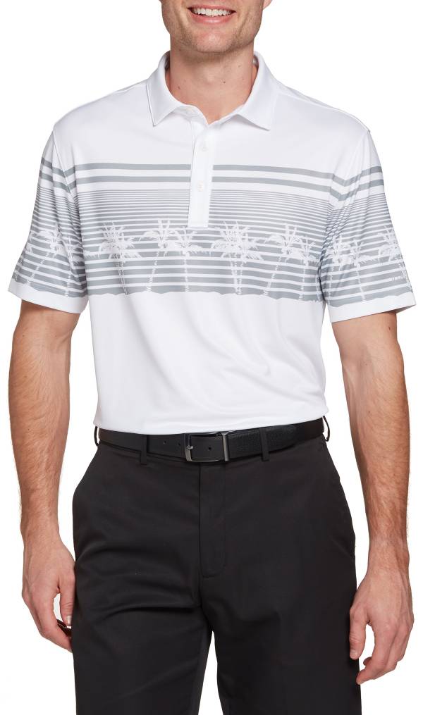 Walter Hagen Men's Perfect 11 Chest Palm Printed Polo