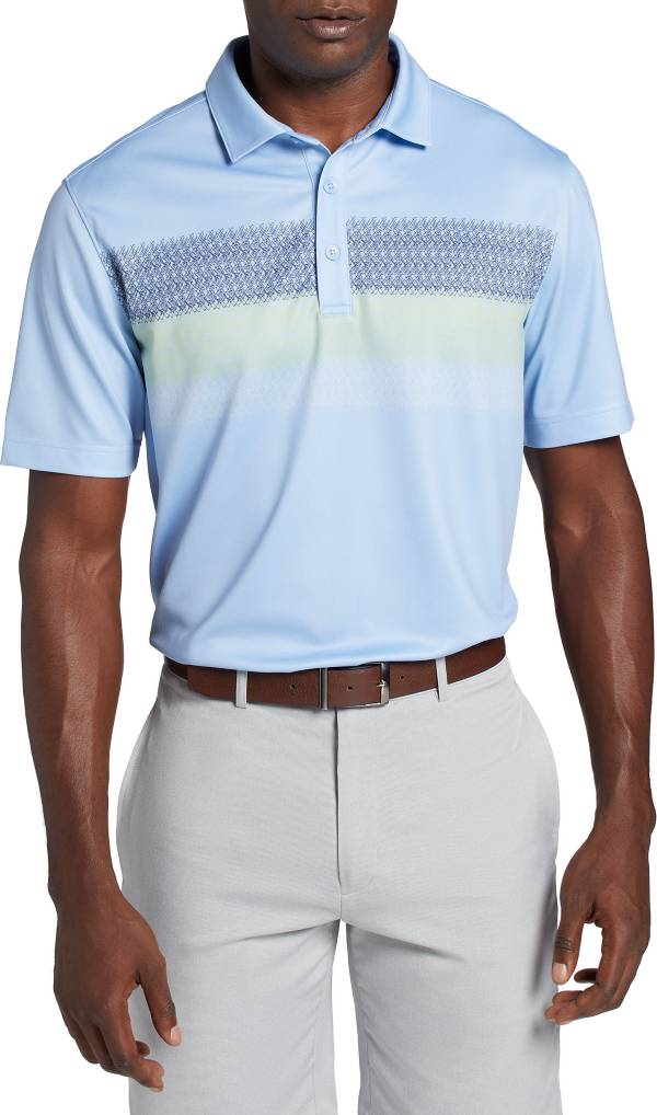 Walter Hagen Men's Perfect 11 Clubs Chest Stripe Golf Polo product image