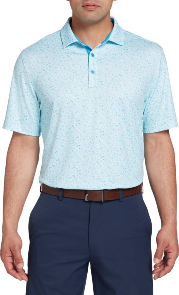 Walter Hagen Men's Perfect 11 Conversational Print Golf Polo Golf Galaxy