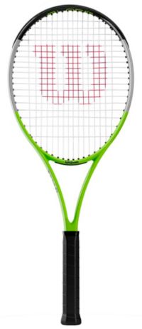 Racchetta Da Tennis Wilson Blade Feel RXT 105 Per Adulti, Manico Grip 4 3/8", Colore Verde/Grigio