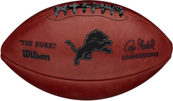 Wilson Detroit Lions Official Duke Football with Team Decal