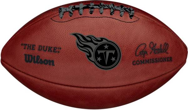 Wilson Tennessee Titans Metallic 'The Duke' 11'' Football