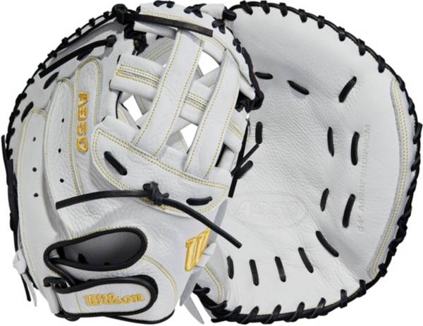 Girls softball catchers store glove