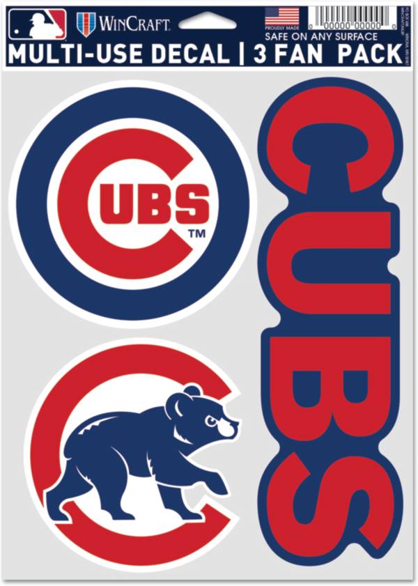 WinCraft Chicago Cubs 3-Pack Decal product image