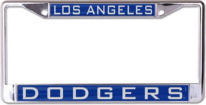 YBBROT 2Pack La Dodgers License Plate Frames Cover, Novelty La Dodgers License Plate Frames Holder, Universal Aluminum Licenses Frame Tag with Screw