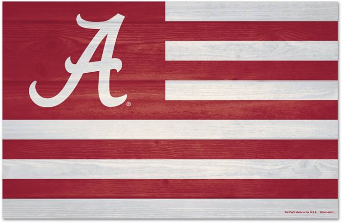 Alabama, Crimson Tide, hand painted, personalized, wood grain tumbler.
