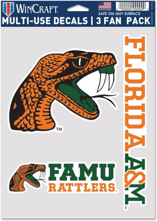 Wincraft Florida A&M Rattlers Triple Decal Pack product image