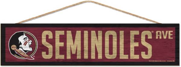 WinCraft Florida State Seminoles 4x17 Wood Rope Sign product image
