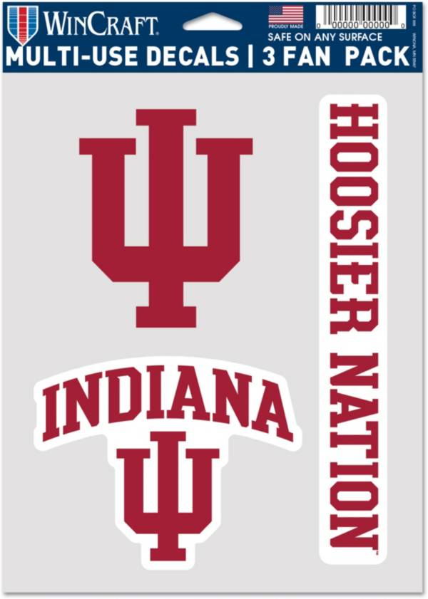 Wincraft Indiana Hoosiers 3 Pack Fan Decal Dicks Sporting Goods 