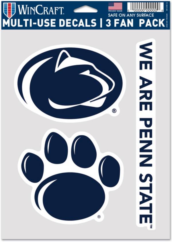 WinCraft Penn State Nittany Lions 3 Pack Fan Decal