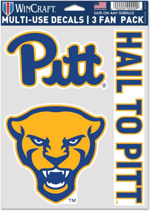 WinCraft Pitt Panthers 3 Pack Fan Decal product image