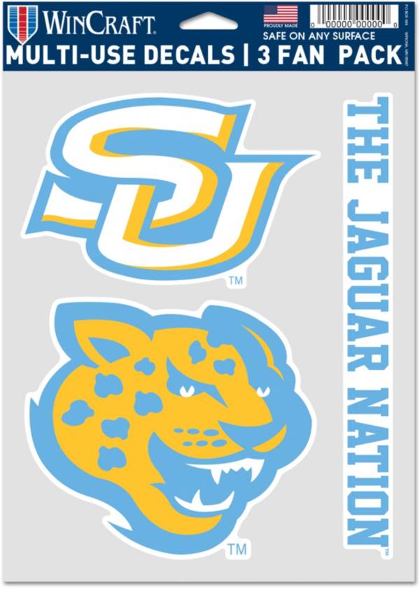 Wincraft Southern University Jaguars Triple Decal Pack product image