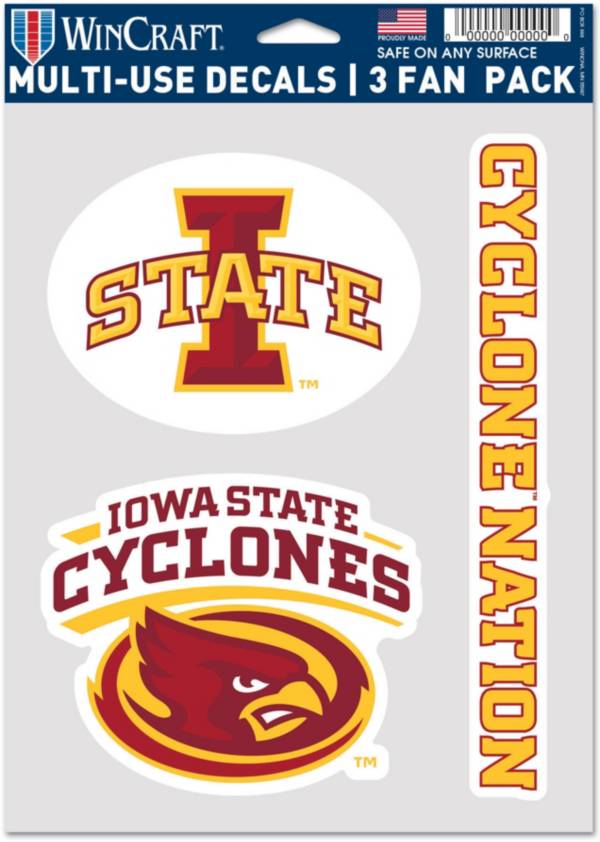 WinCraft Iowa State Cyclones 3 Pack Fan Decal product image