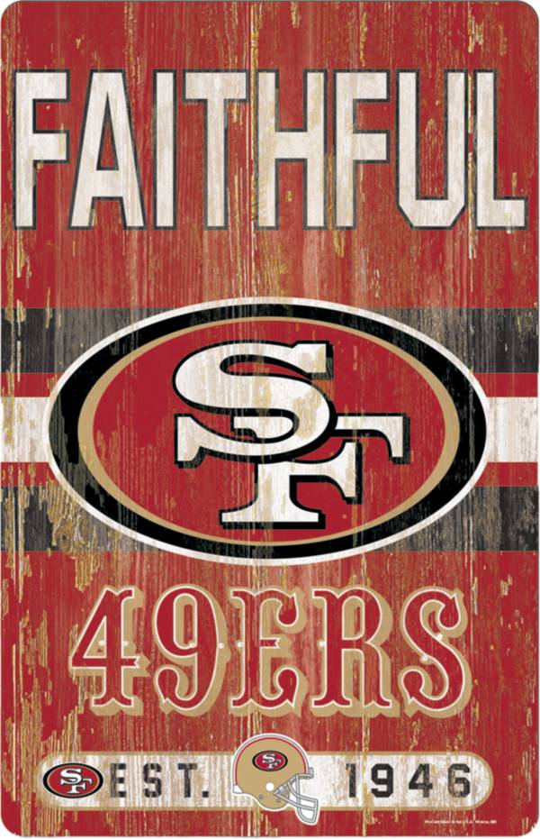 WinCraft San Francisco 49ers 11'' x 17'' Slogan Sign