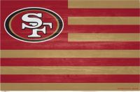 San Francisco 49ers 11 x 19 Distressed Flag Sign