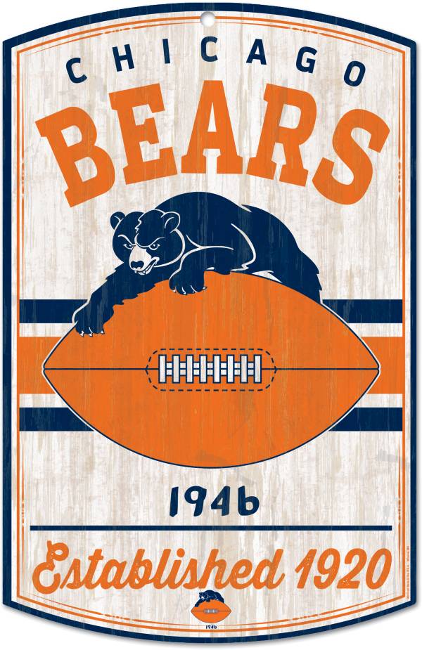 WinCraft Chicago Bears 11'' x 17'' Retro Sign product image