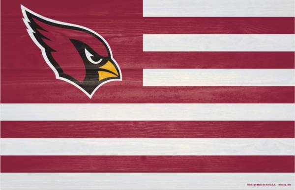 WinCraft Arizona Cardinals 11'' x 17'' Americana Flag Sign product image