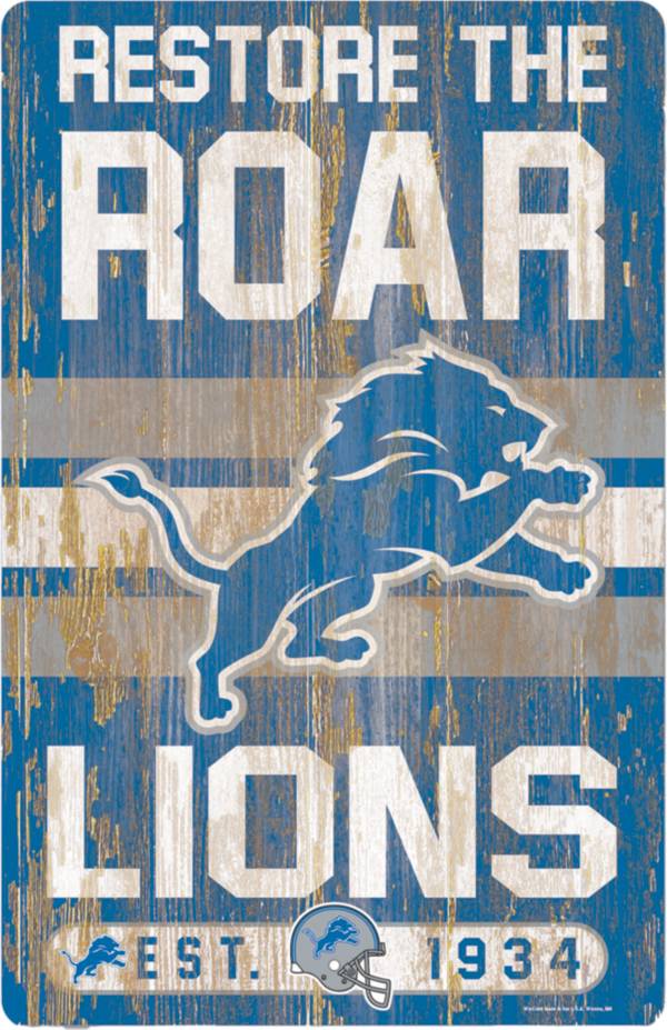 Detroit Lions Slogan NFL Licensed Garden Flag